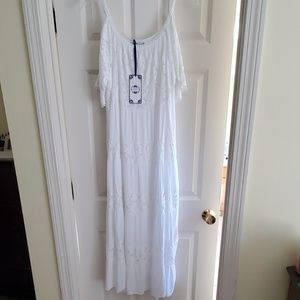 White Cold Shoulder Dress